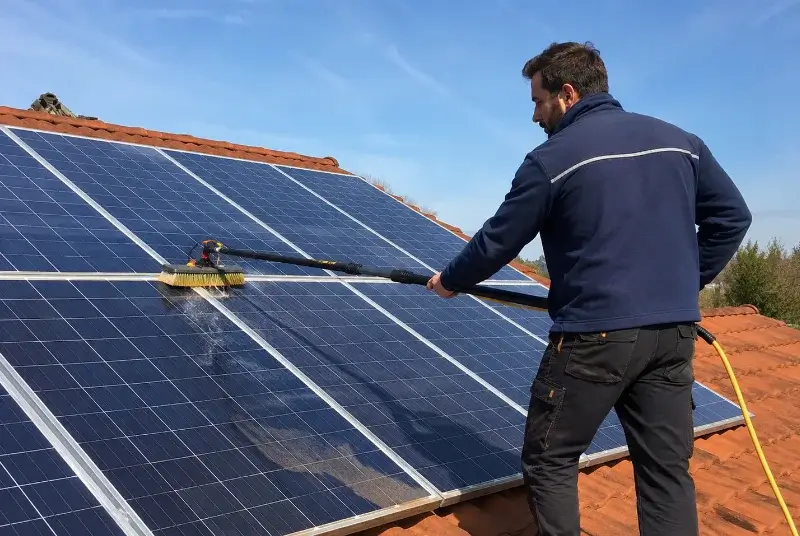 Nettoyage et entretien de panneaux solaires à Chusclan