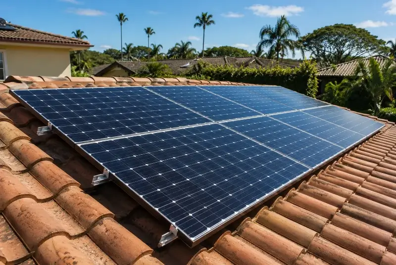 Installation de panneaux solaires à Chusclan